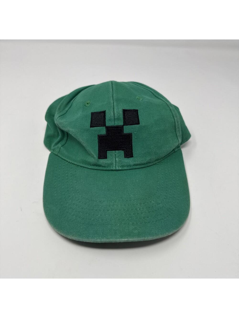 Minecraft Hat Cap Creeper Baseball Green Youth One Size adjustable SnapBack